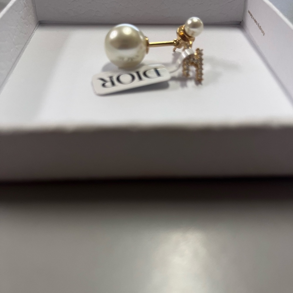 One earring DIOR earring letter H